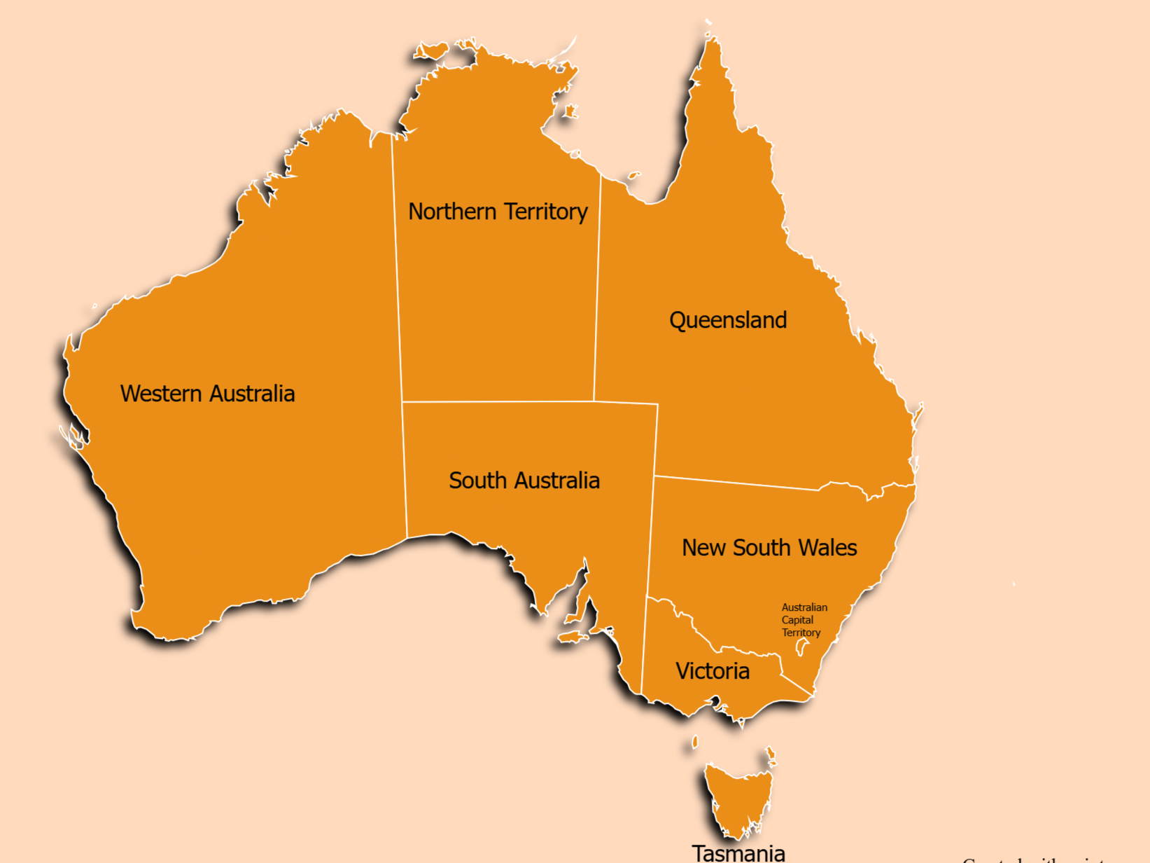 Australia Map Chart