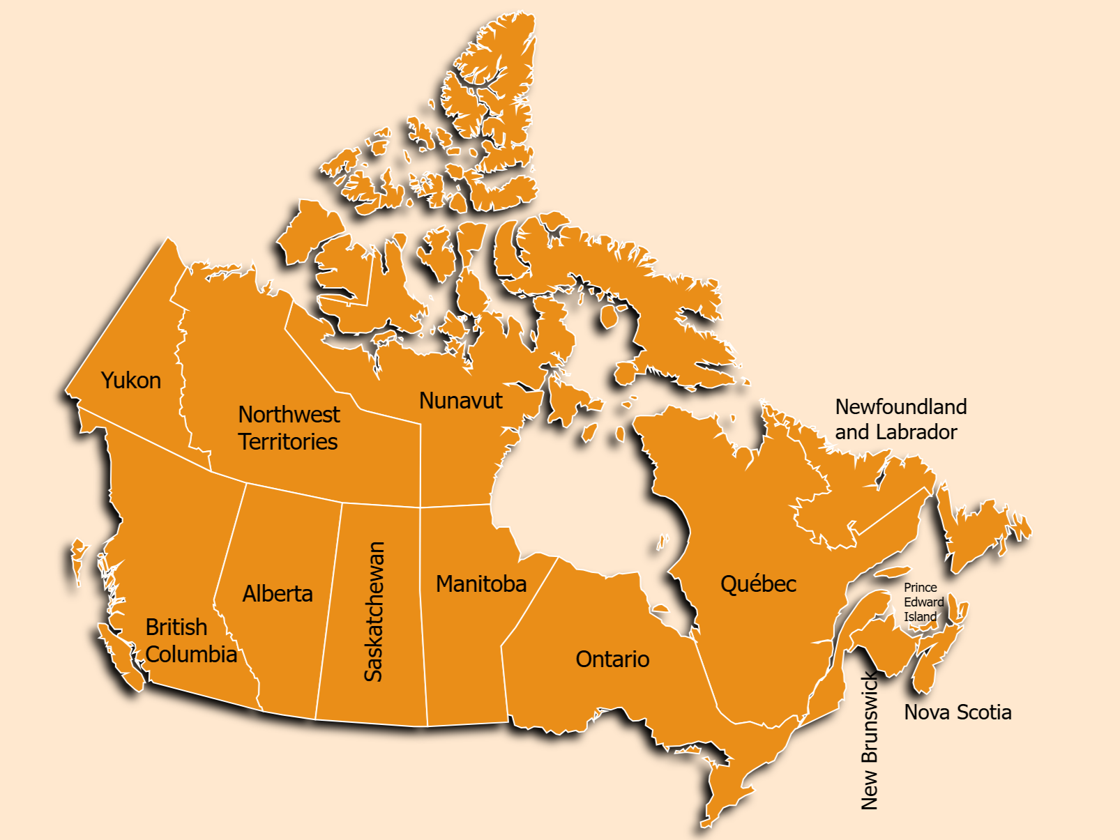Canada Map Chart